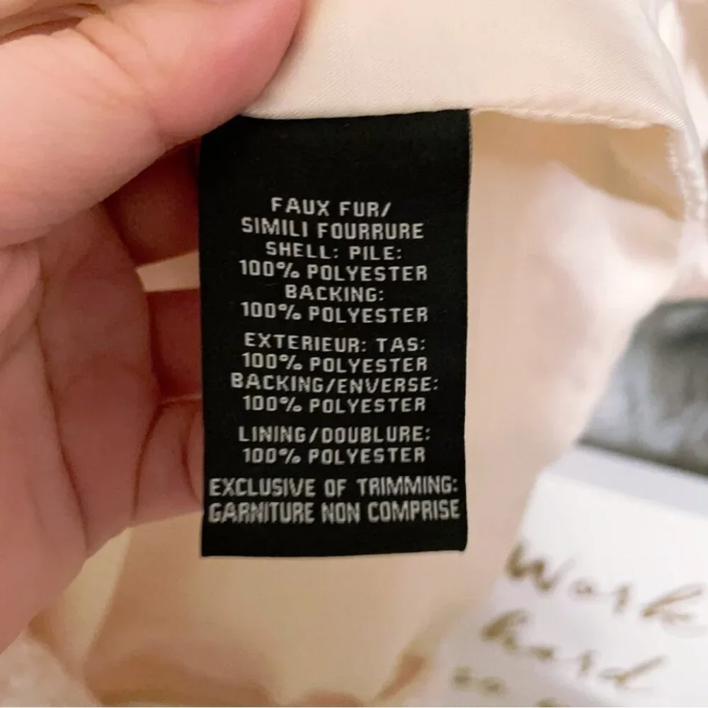 NWT 7 for all mankind Sherpa Jacket - Picture 3 of 10